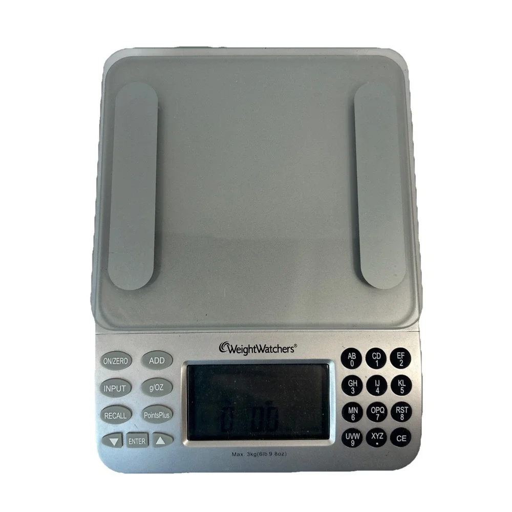 Weight Watchers Silver Electronic Food Scale with Point Plus Value Database NS2B
